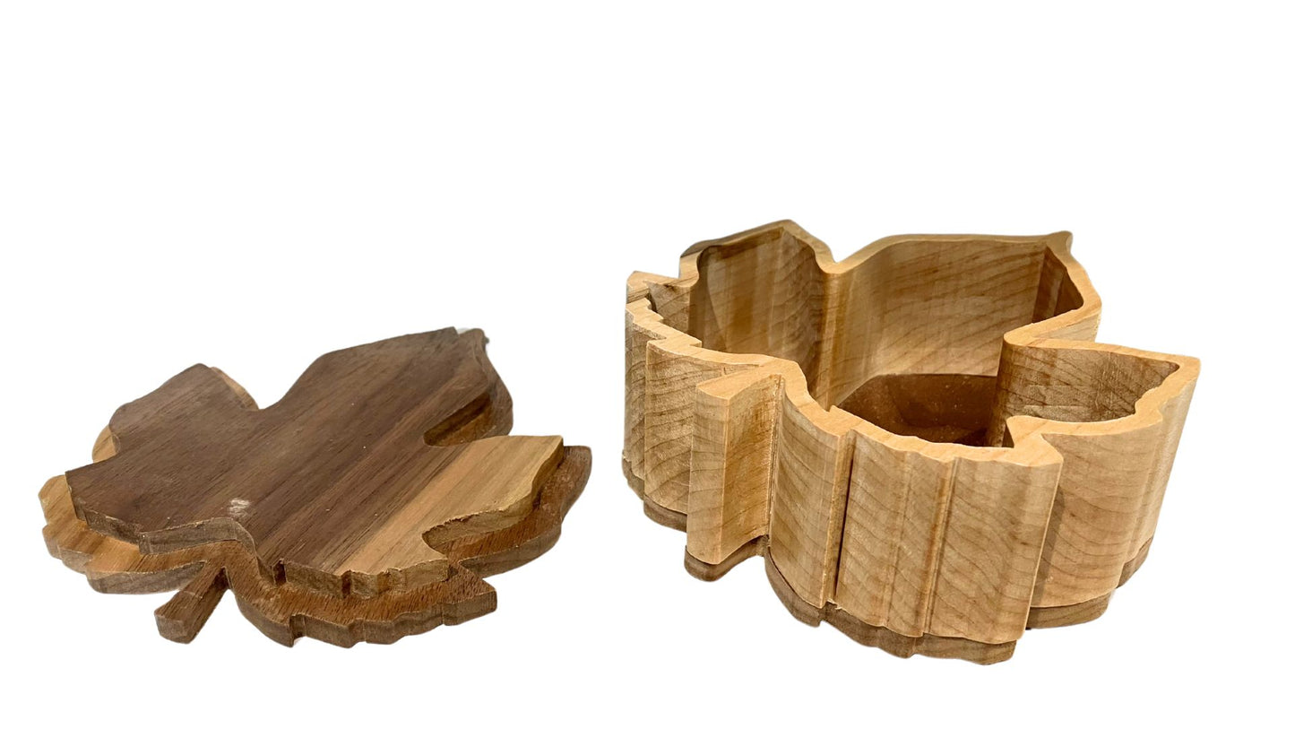 Leaf-shaped box