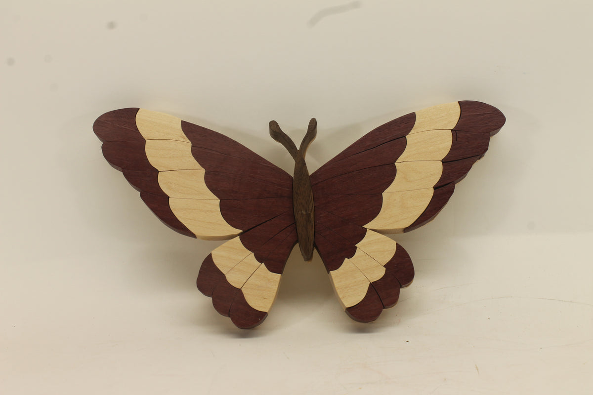 Intarsia butterfly