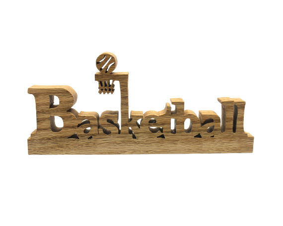 Basketball desk, credenza or mantel sign