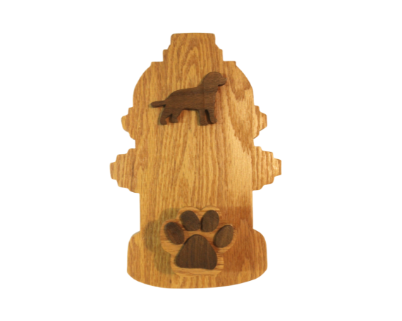 Fire hydrant dog leash holder with a paw shape added is sure to generate comments. Why settle for something boring?