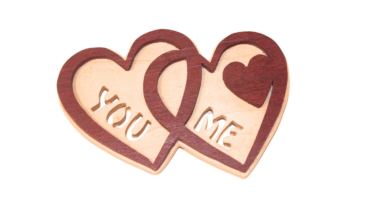 You/me double heart
