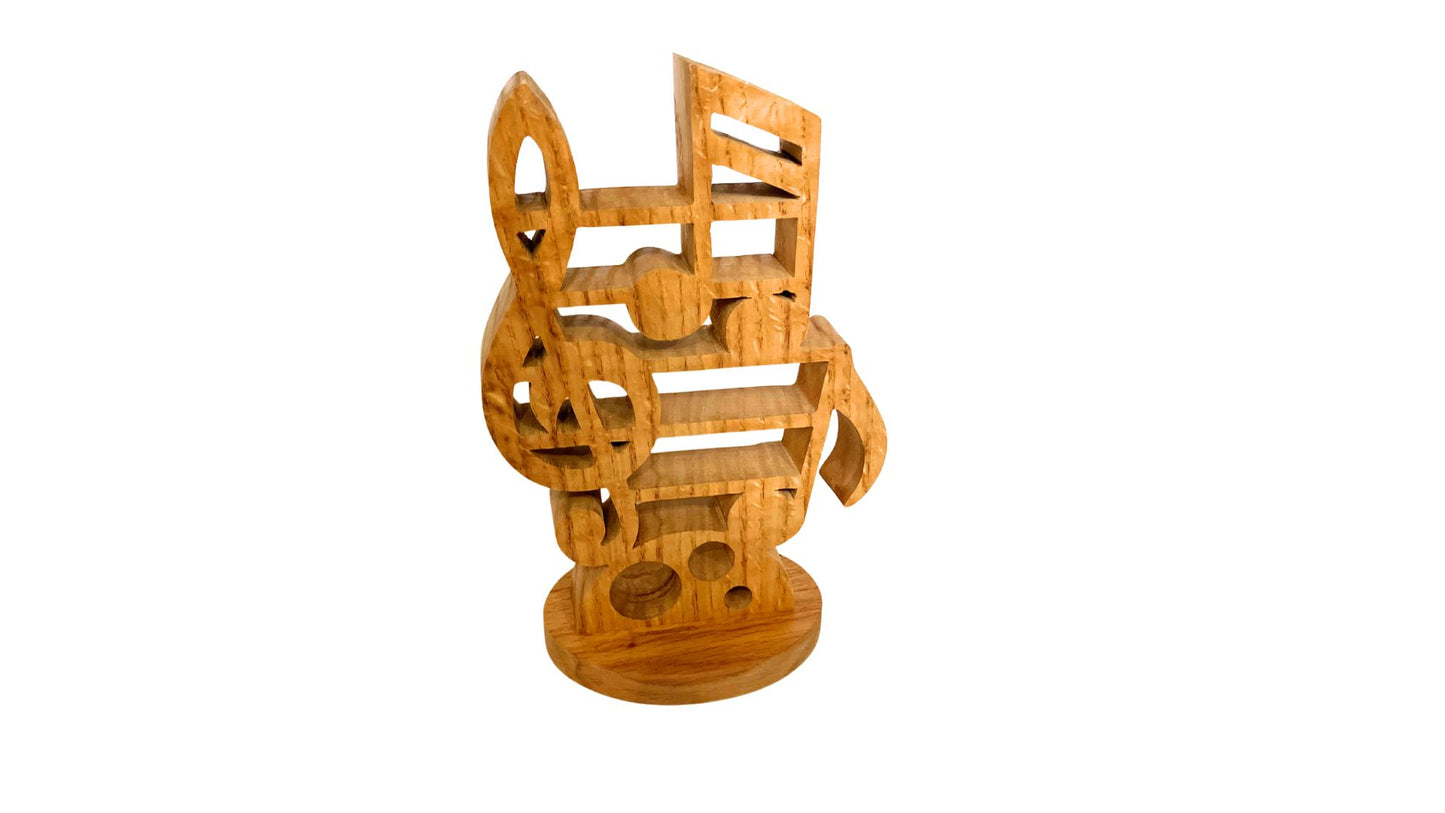 Musical note sculpture