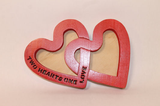Two hearts, one love candy or catchall tray. Perfect Valentine's Day gift