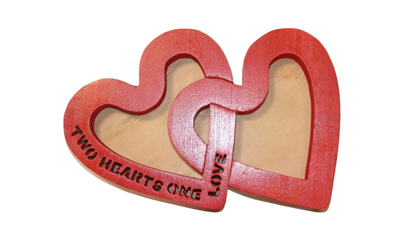 Two hearts, one love candy or catchall tray. Perfect Valentine's Day gift