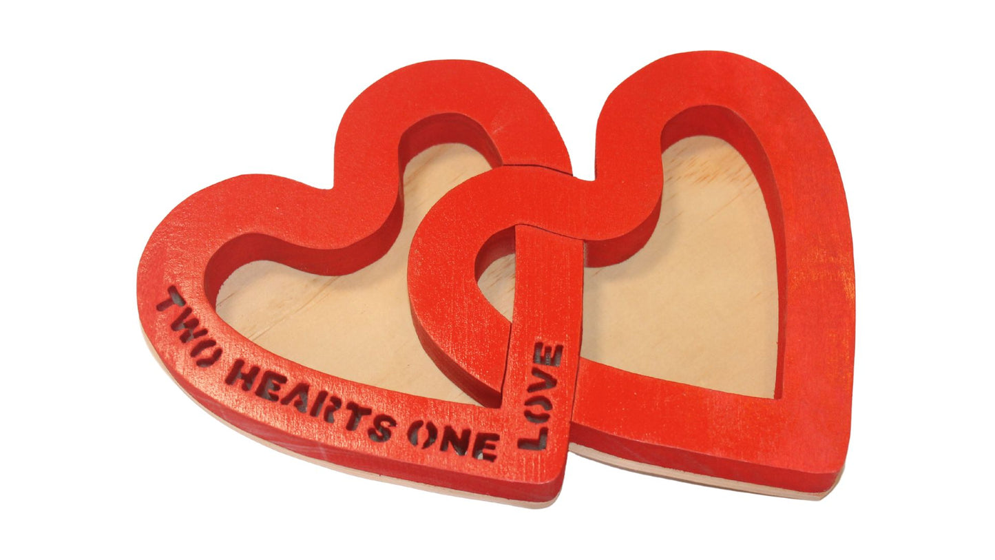Two hearts, one love candy or catchall tray. Perfect Valentine's Day gift