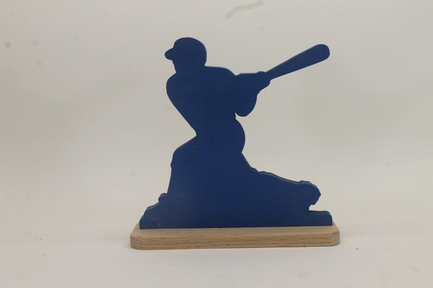 Baseball player plaque for desk or shelf