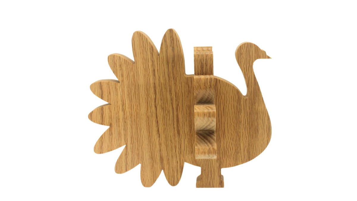 Turkey Centerpiece Handcrafted From Solid Oak
