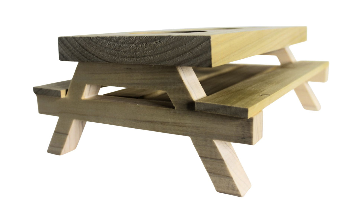 BBQ Condiment Holder Shaped Like a Picnic Table