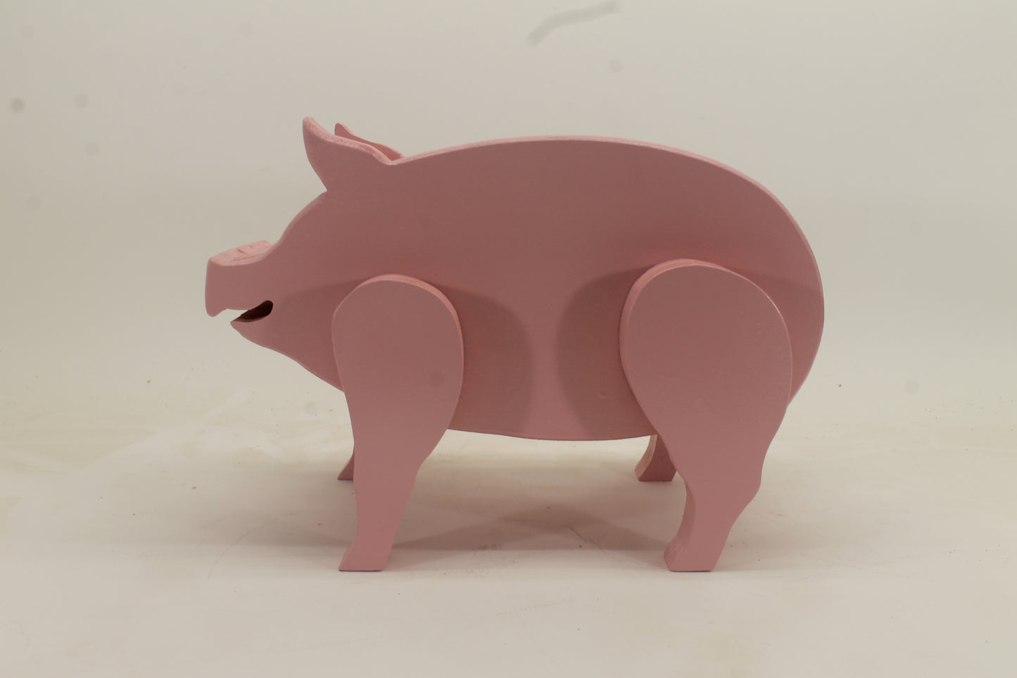 Large wood piggy bank