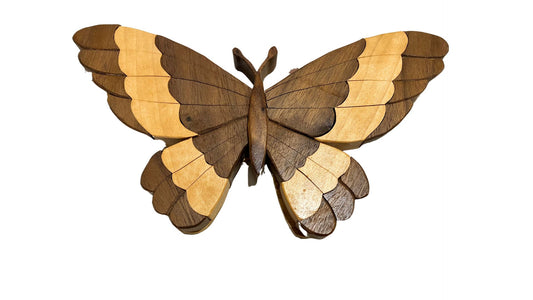 Intarsia butterfly