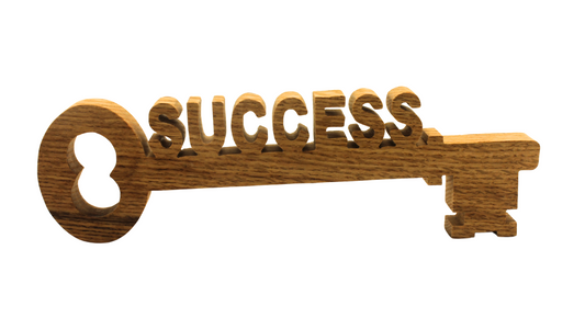 Key to success sign