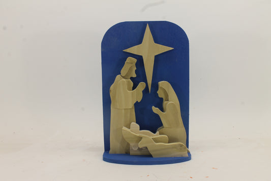 Simple nativity on base with backer