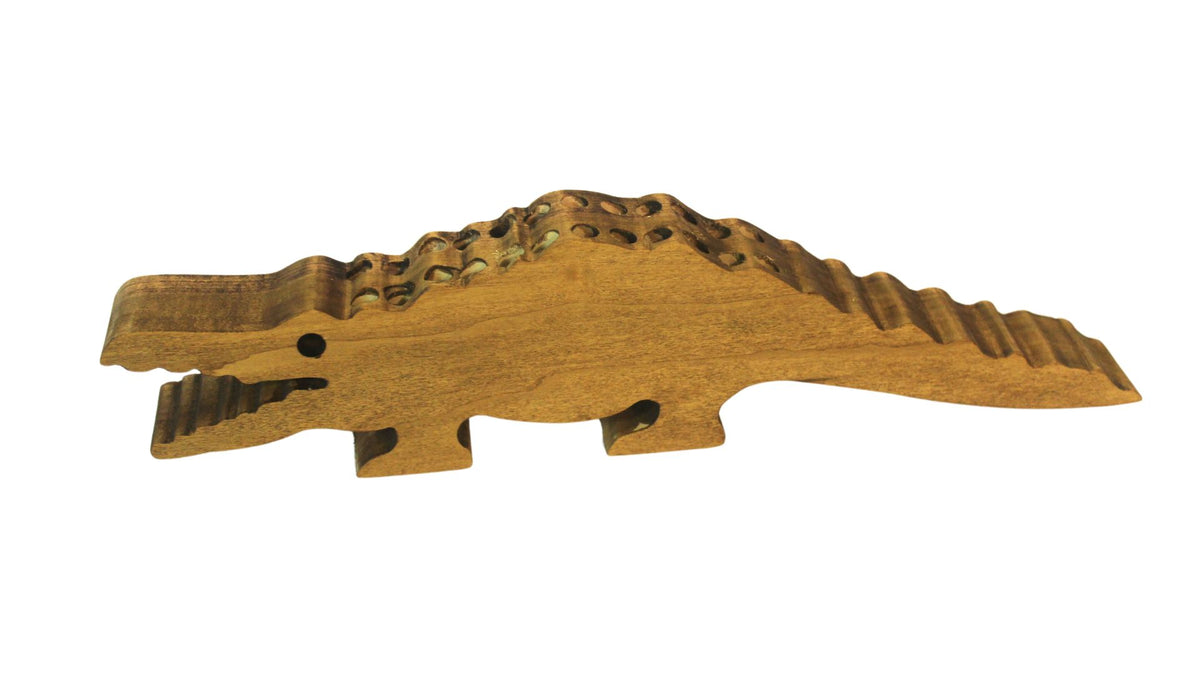 Wooden Alligator Crayon Holder: Oak or Poplar Includes 24 Crayons