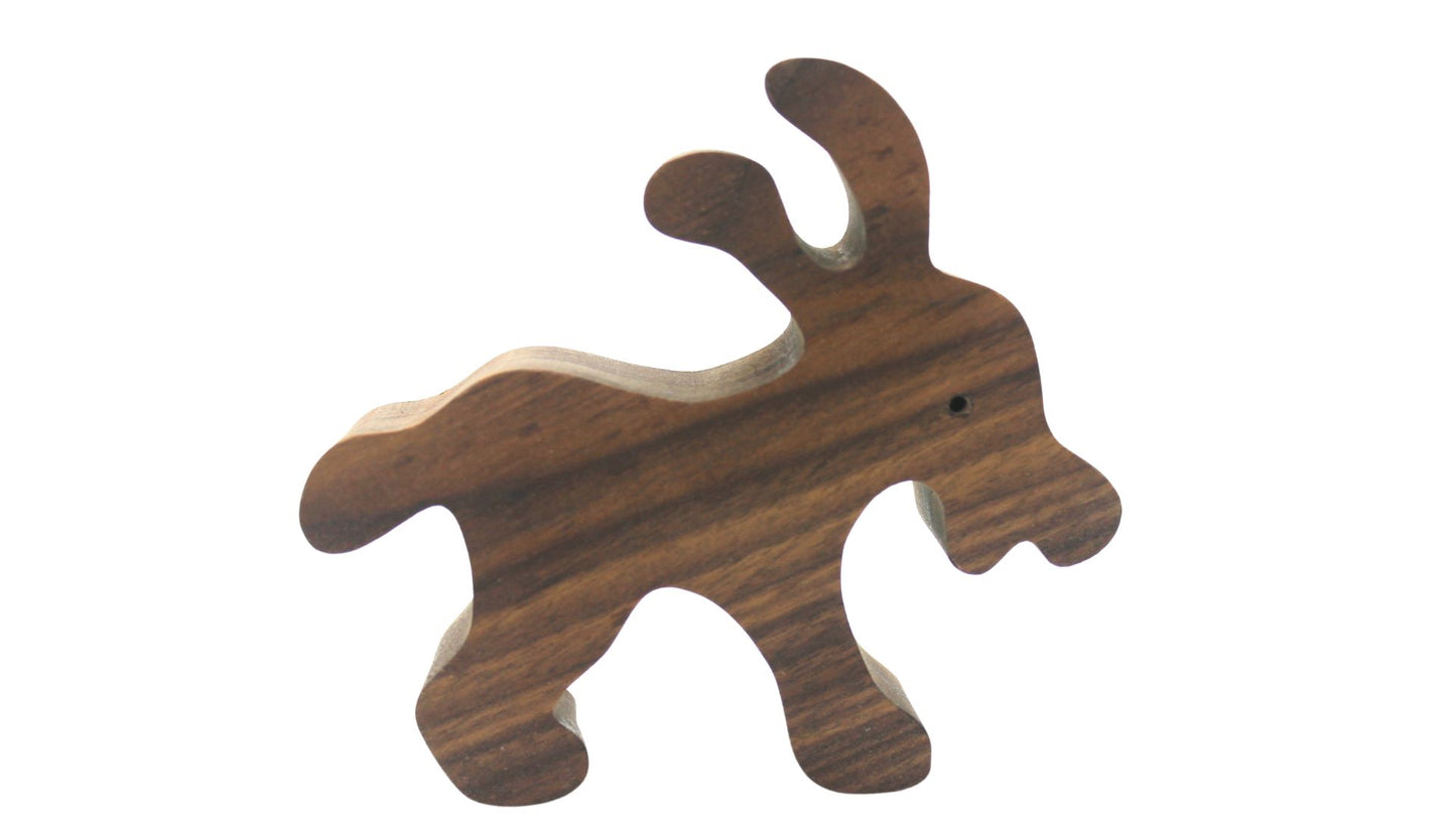 Wooden Toy Zoo Playset: Handcrafted Animals and Cages
