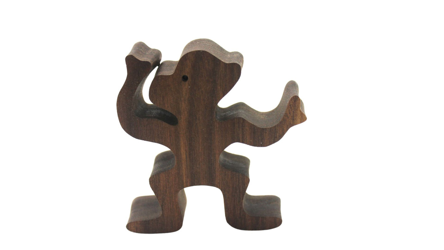 Wooden Toy Zoo Playset: Handcrafted Animals and Cages