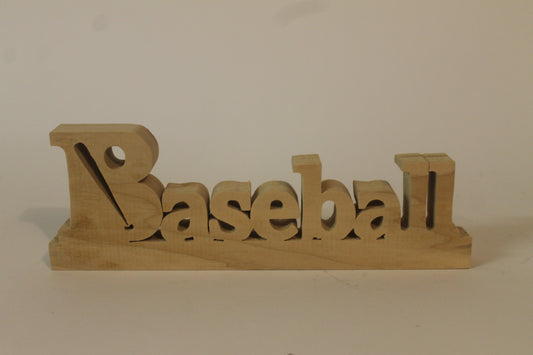 Baseball desk sign for a player, coach, or just plain fan