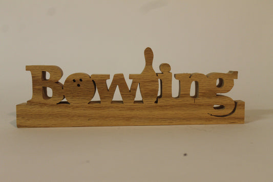 Bowling desk sign